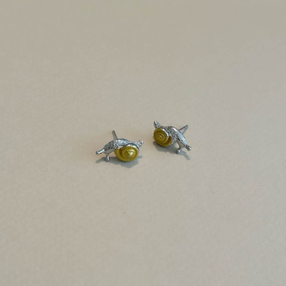Snail earrings N1051 - Picture 2 of 4